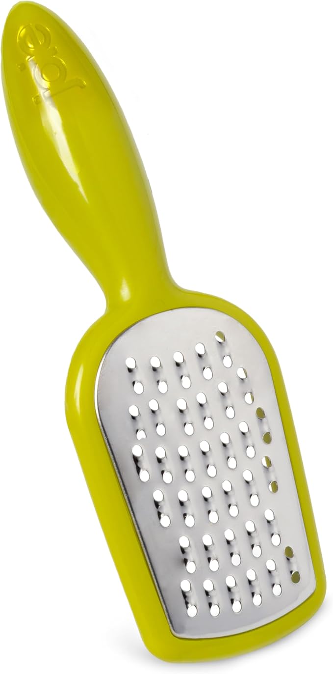 Joie Mini Grater, Handheld Small Shredder with Ergonomic Handle, Ideal for Cheese, Garlic and Vegetables, Stainless Steel, BPA-Free, Multipurpose Kitchen Tool, Colors May Vary