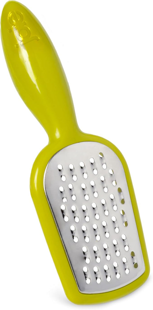 Joie Mini Grater, Handheld Small Shredder with Ergonomic Handle, Ideal for Cheese, Garlic and Vegetables, Stainless Steel, BPA-Free, Multipurpose Kitchen Tool, Colors May Vary