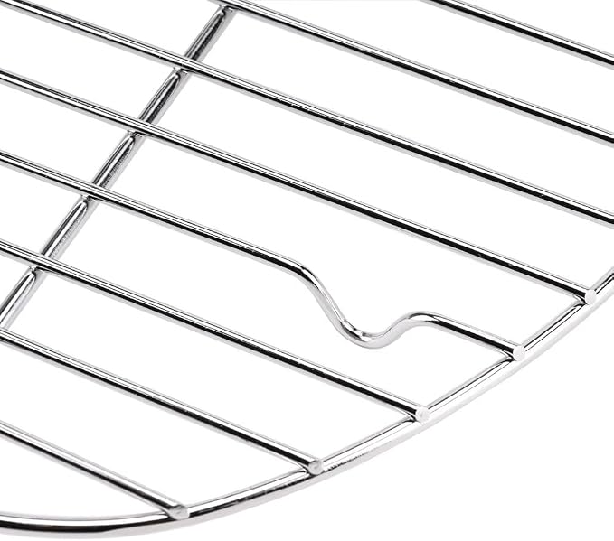 Oval roasting rack,Heavy-Duty Stainless Steel wire rack for roasting pan use,Great for Cooking,Dishwasher Safe & Non-Toxic (12.4inch*8.5inch)
