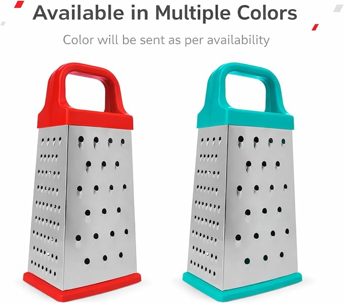 Signamio 5 in 1 Grater Stainless Steel Box, Vegetable Slicer for Kitchen - Multi-Function Carrot Grater Machine, Premium Stainless Steel Design for Effortless and Efficient Food Preparation