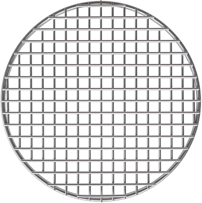Cooking Rack Round Stainless Steel Dia 5.9" Heavyweight Cross Wire Steaming Cooling Barbecue Rack/Carbon Baking Net/Grill/Pan Grate (150mm/5.9")
