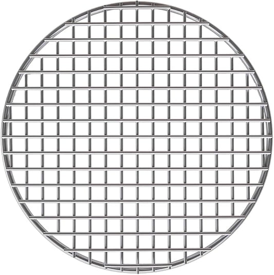 Cooking Rack Round Stainless Steel Dia 5.9" Heavyweight Cross Wire Steaming Cooling Barbecue Rack/Carbon Baking Net/Grill/Pan Grate (150mm/5.9")