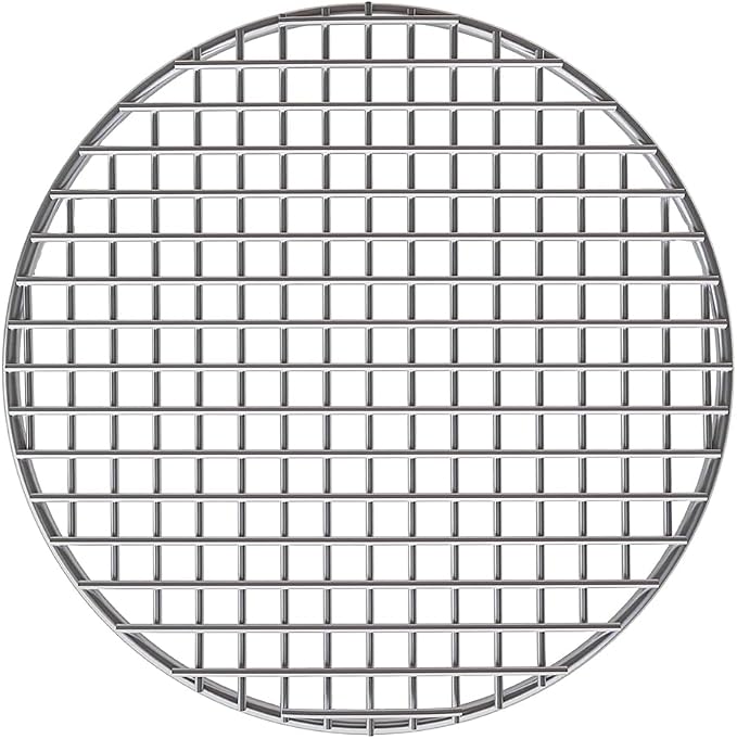 Barbecue Grids Bacon Cooking Rack for Oven Use Dia 10.4 Inches Round Cooking Grate for Baking Round Stainless Steel Wire Cooking Racks/Carbon Baking Net/Grill/Pan Grate (265mm/10.4")