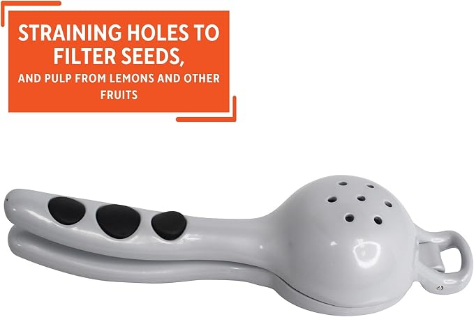 Imusa USA, Grey Lemon/Lime Squeezer, One Size, Silver (J100-00290)