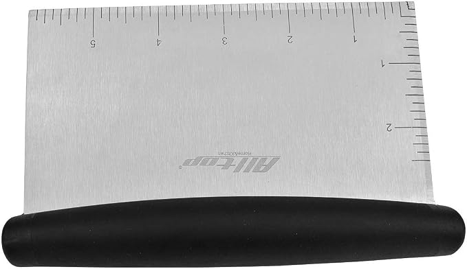 Dough Blender & Bench Scraper,Stainless Steel Kitchen Tool，Set of 2 Pack