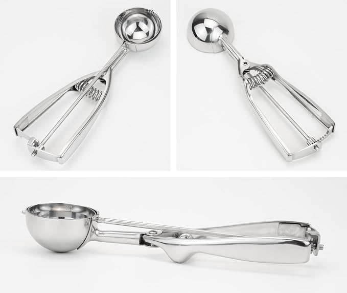 18/8 Stainless Steel Cupcake Muffin Batter Dispenser, Ice Cream Cupcake Muffin Scoop