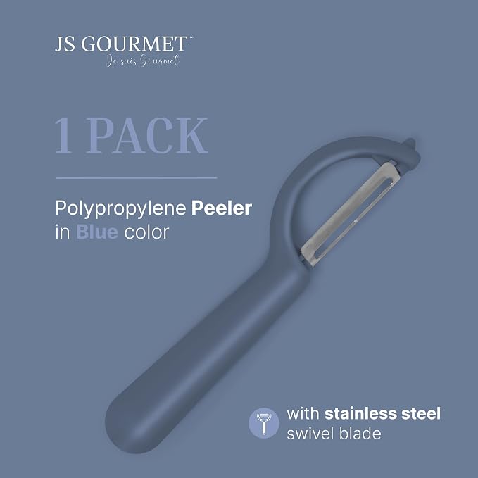 Swivel Vegetable Peeler with Built-in Eye Remover – Stainless Steel Blade with Comfortable Handle, Fruit and Vegetable Slicer, Potato and Carrot Cutter – Kitchen Tools & Accessories – Blue