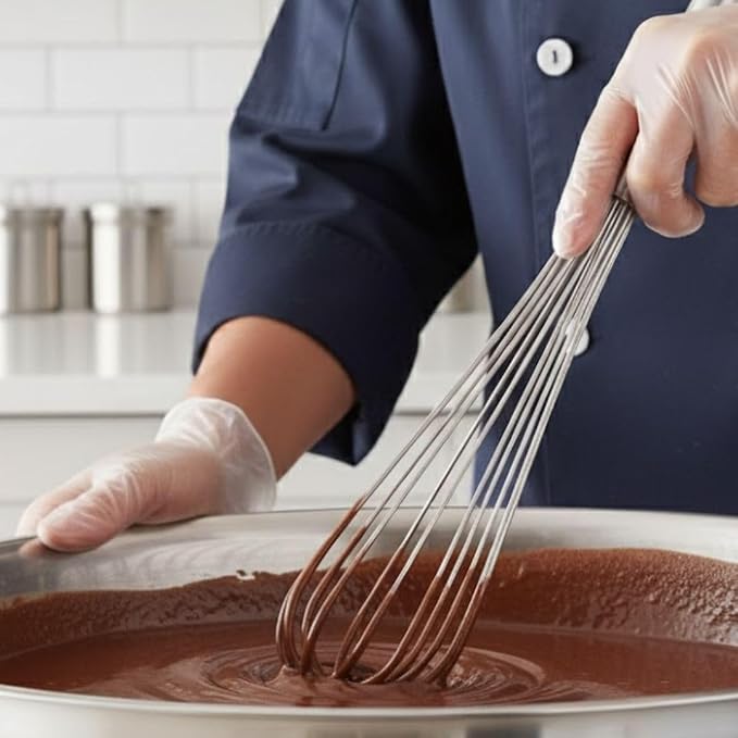 Soro Essentials- 20" Stainless Steel French Whip Whisk with Thick Rigid Wire- Wire Whisk Kitchen Whisk Balloon for Whisking Cooking Beating Blending Stirring Ingredients Mixing Sauces Baking Tools
