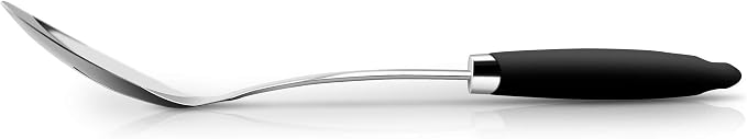 Stainless Steel Cooking Spoon, Solid Serving Spoon and Basting Spoon with Ergonomic Handle for Stirring, Mixing, Serving and Sauces, Dishwasher Safe
