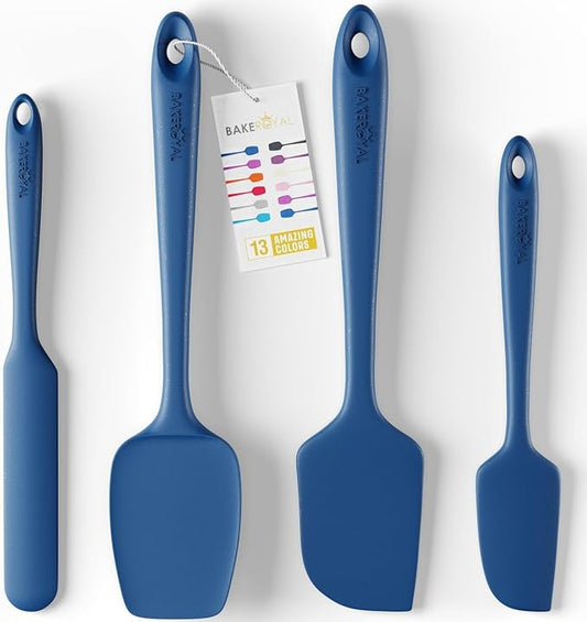 BakeRoyal Silicone Spatulas Set - RoyalBlue