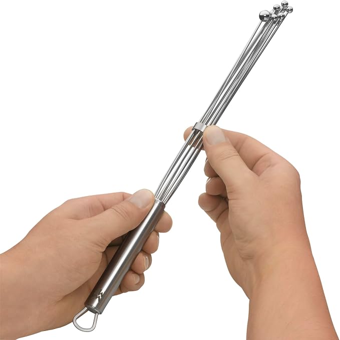 WMF Profi Plus Mixing Flash Reducing Ring 32 cm, Stainless Steel Balls, Whisk Stainless Steel Partially Matte, Cromargan Partially Matte, Whisk, Whisk