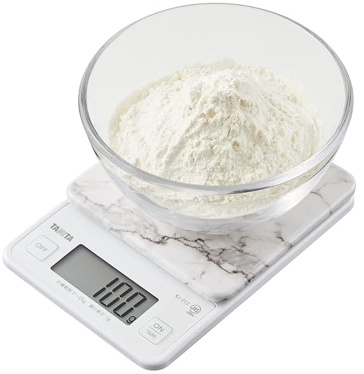 Tanita KJ-213 SWH Cooking Scale, Kitchen Scale, Cooking, Digital, 4.4 lbs (2 kg), 0.04 oz (1 g) Units, 1 Second Startup, 1 Second Measurement, Stone White, Instantly Detaches