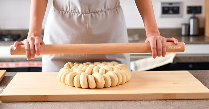 Extra Long Pasta Rolling Pin,Professional Rolling Pins,For Rolling Out Dough For Bread, Baking,Pizza,Noodles(39.37×1.38inch/100×3.5cm)