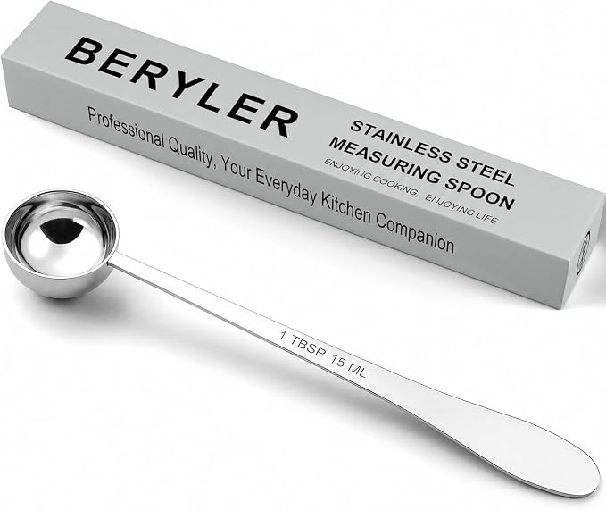 1PCS 1 Tablespoon(1tbsp, 3tsp, 15ml) Single Measuring Spoon, Extra-long Handle Individual Measure Scoop, Stainless Steel Spoons Only