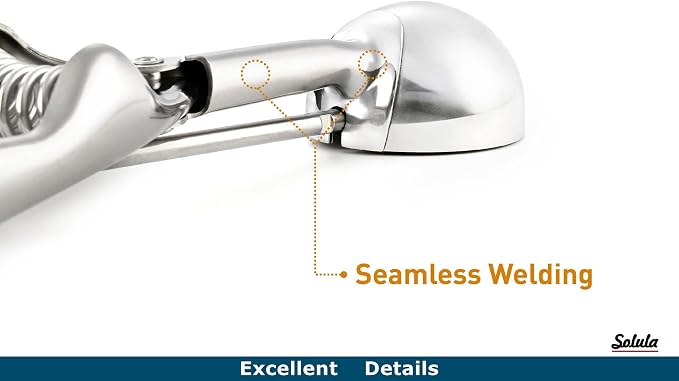18/8 Stainless Steel Small Ice Cream Scoop Disher Melon Baller 0.6 Tablespoon