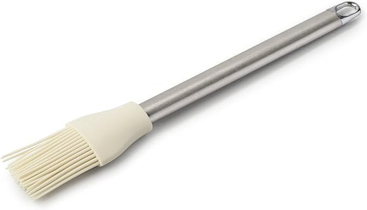 Zeal Pastry Basting Brush with Stainless Steel Handle, Silicone, Cream, 26 x 4 x 1.5 cm