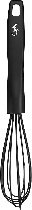 Lurch Germany Smart Tool Silicone Small Whisk Durable Practical Heat Resistant Kitchenware Kitchen Tool / 11 Inch / 28 cm - Ø 1.8 inches / 4.5 cm - Black