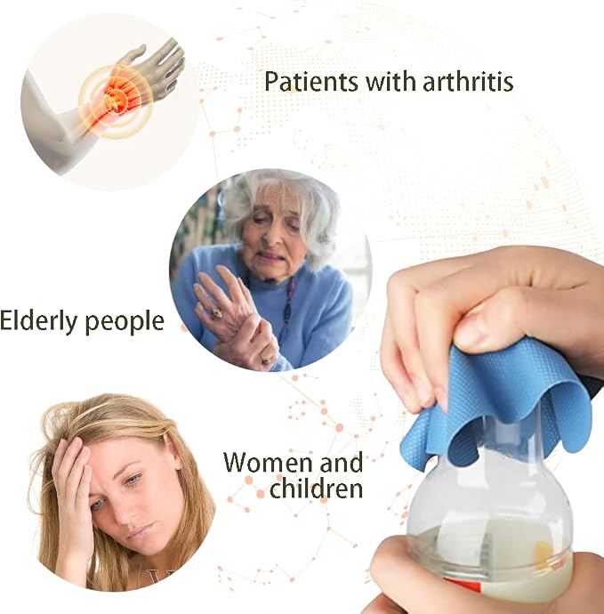 6 Pcs Opener Gripper Pads, Multifunctional Rubber Bottle Opener, Non-slip Gripper Pads for Elderly People with Arthritis and Weak Hands (6 Colors)