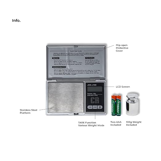 CR Scale Digital Pocket Scale - 1pc Premium Digital Food Scale 100g by 0.01g Digital Grams Scale Weight Scale Kitchen Scale Silver Gram Scale with Weight Portable Scale (JDS-J100) (Battery Included)