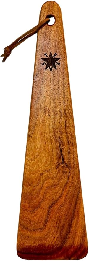 COWBOY SPATULA - Mesquite Wood Spatula, Handmade in Texas, Made in USA, Perfect for cast iron cookware, steel cookware, nonstick cookware - Personalization Optional (Texas de Zavala Flag)