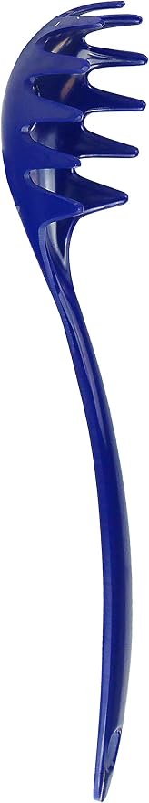 Spaghetti Spoon, Pasta Server, Fork with Ergonomic Handle, Heat Resistant, BPA Free,11.5 inch Melamine Utensil by Reston Lloyd, Indigo