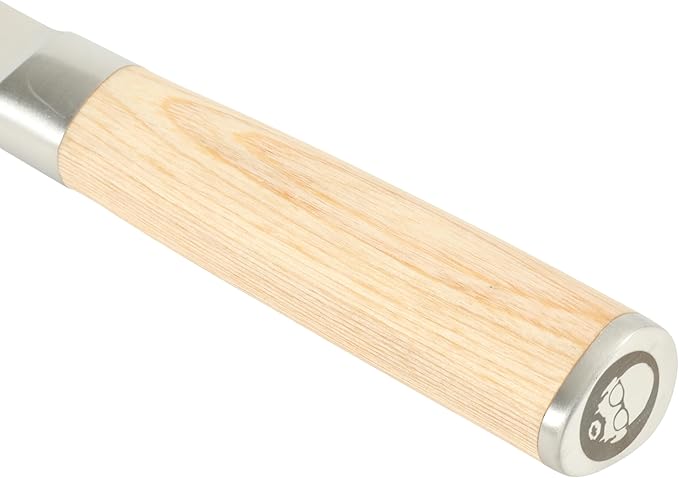 Babish 8-Inch Chef Knife – High-Carbon 1.4116 German Steel Kitchen Knife with Light Pakka Wood Handle, Full-Tang Razor Sharp Chef’s Blade for Chopping, Slicing, Dicing & Everyday Prep
