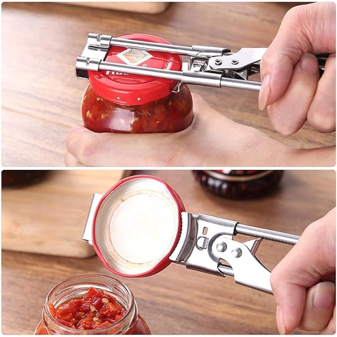 2PCS Master Jar & Bottle Opener,Adjustable Multifunctional Stainless Steel Can Opener Jar Lid Gripper,Manual,Kitchen Accessories