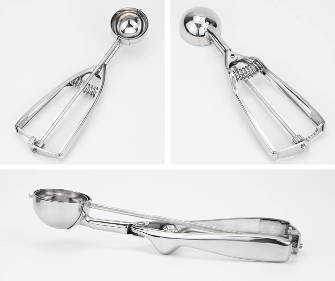 Professional 18/8 Stainless Steel Medium Cookie Scoop, Size 40