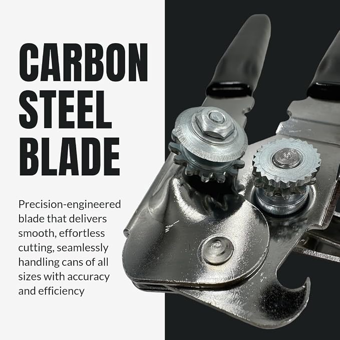 B53 EasyTwist Heavy-Duty Swing Away Can Opener, Carbon Steel Cutting Blade