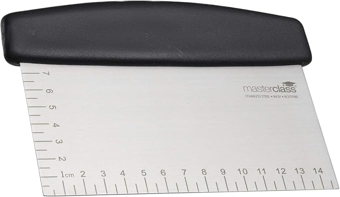 MasterClass Stainless Steel Dough Scraper/Cutter, Silver, 15 x 7.5 cm