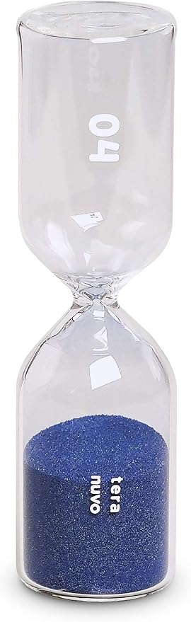 Teranuvo Hourglass - [4 Minutes][Shock Resistance][Perfect Timer for Medium-Dark Coffee]