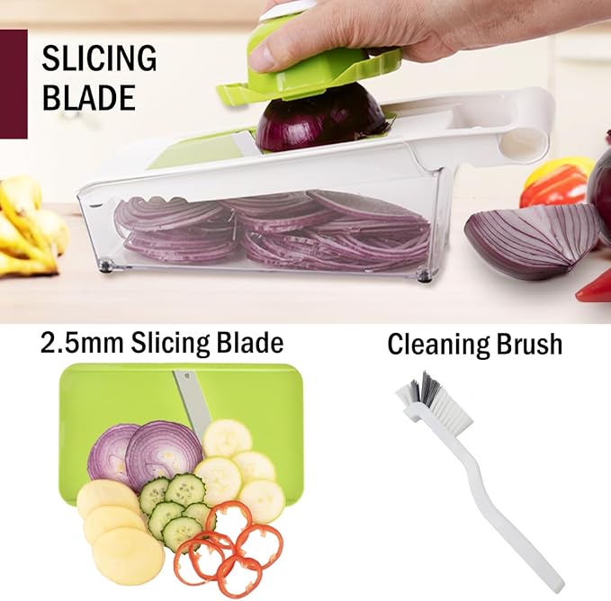 NACOLUS Cheese Grater with Container,5 In 1 Vegetable Slicer,Multi Purpose Graters for Kitchen, Easy to Clean Box Grater with Handle,Stainless Steel Cheese Shredder,Julienne Slicer