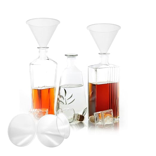 30Pcs Plastic Funnels Set, 4.7 Inch Wide Mouth Large Clear Funnels for Filling Water Bottles, Multipurpose Tool with Long Spout for Transferring Liquid, Spices, Powder, Lotion, Oils