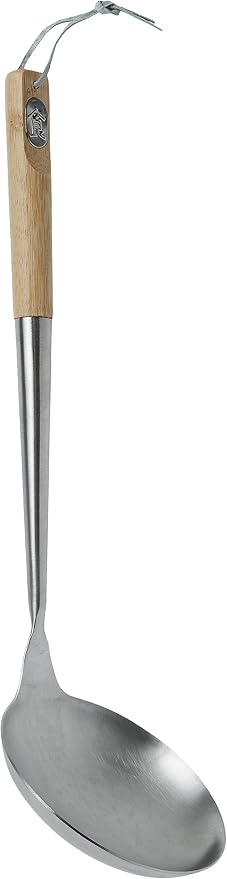 Tablecraft Wok Spoon with Bamboo Handles, 16", Brown
