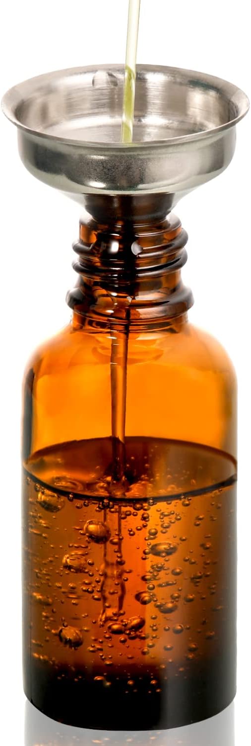 4 Pack, 2 oz Dropper Bottles with 2pcs Glass Pipettes(1ml) - Essential Oils Bottles for Health, Personal Care & Beauty - 60ml Thick Dark Amber Glass Tincture Bottle with Eye Droppers, Leakproof