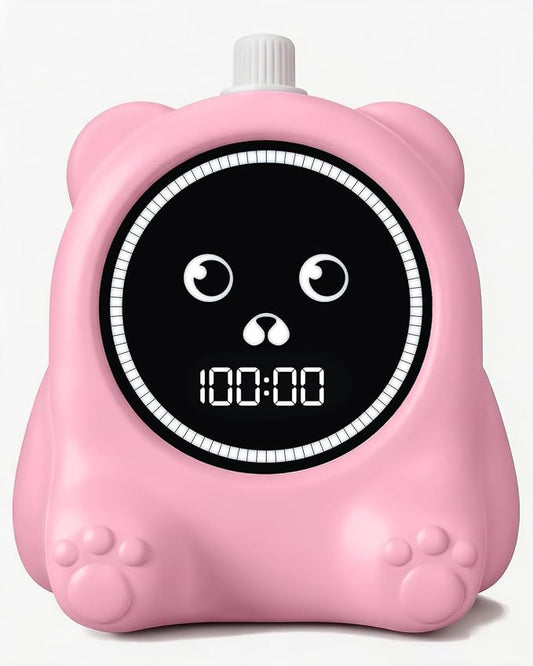 Visual Timer for Kids, 100 Min Digital Timer with Paused, Rechargeable Countdown/Up Timers, 3 Alarm, Silent, Vibrate & Sound Mod, Productivity Timers for ADHD, Classroom, Teacher, Exercise, Study