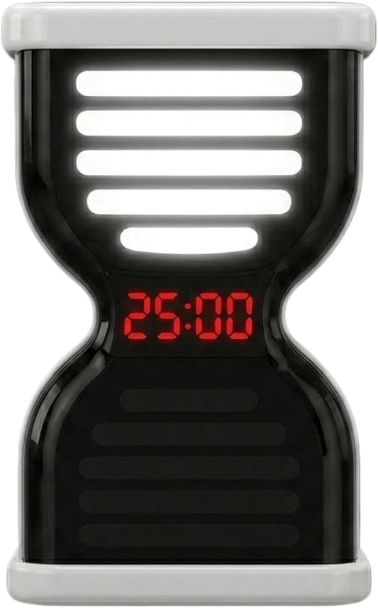 Pomodoro Timer for Productivity, Visual Countdown with Light Flow, Flip Timer 25/5 min, Custom Countdown Count-up, USB-C Rechargeable, Silent Study for Kids Students ADHD Gift Work Classroom Office