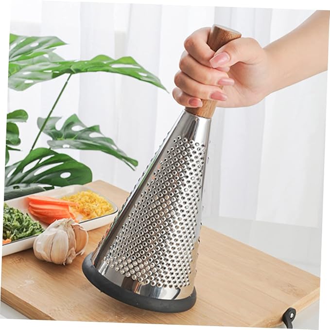 Manual Cheese Vegetable Grater Stainless Steel Kitchen Gadget with Ergonomic Handle for Grating Cheese Fruits and Vegetables Household Kitchen Tool 11.81X5.11X5.11 Inches
