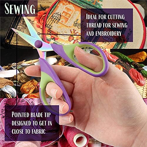 Ultimate Value Scissor Set for Kitchen and Craft Set- 1 Set (5 Scissors)