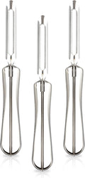 Linden Sweden Original Jonas Vegetable Peelers for Kitchen - Made In Sweden - Carrot Peeler with Ergonomic Handle for Safety and Control - Dishwasher Safe Potato Peelers - 3-Pack - Stainless Steel