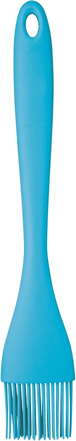 Colourworks KitchenCraft Silicone Basting/Pastry Brush, Blue, 26 cm
