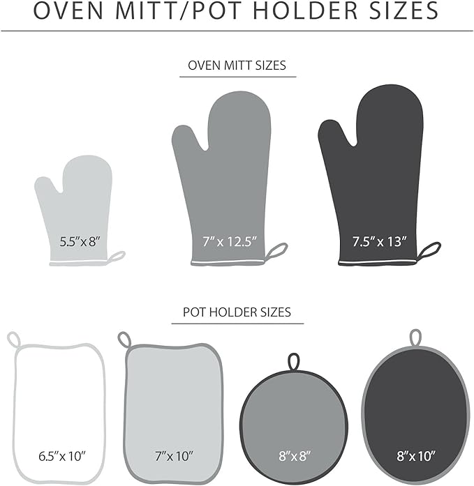 KITCHENAID Ribbed Soft Silicone Oven Mitt 2-Pack Set, 7.5"x13", Smoked Paprika