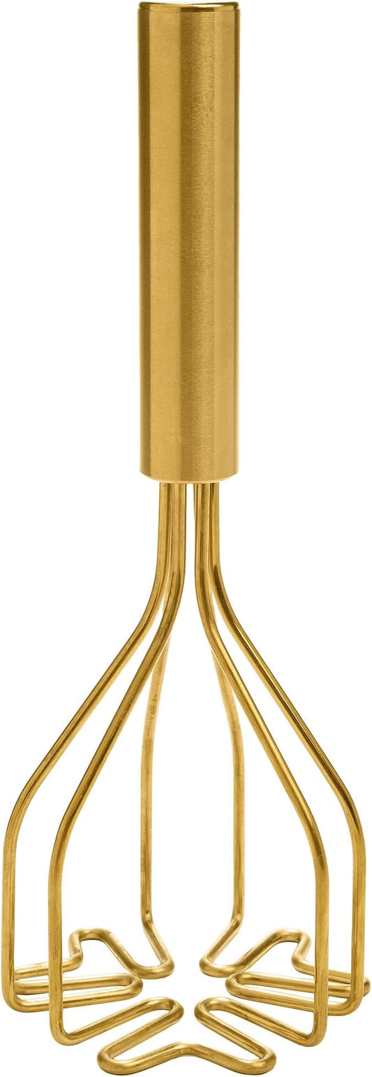 Paris Hilton Potato Masher, Durable Stainless Steel Construction with Heart-Shaped Wire Design, Dishwasher Safe, Pink