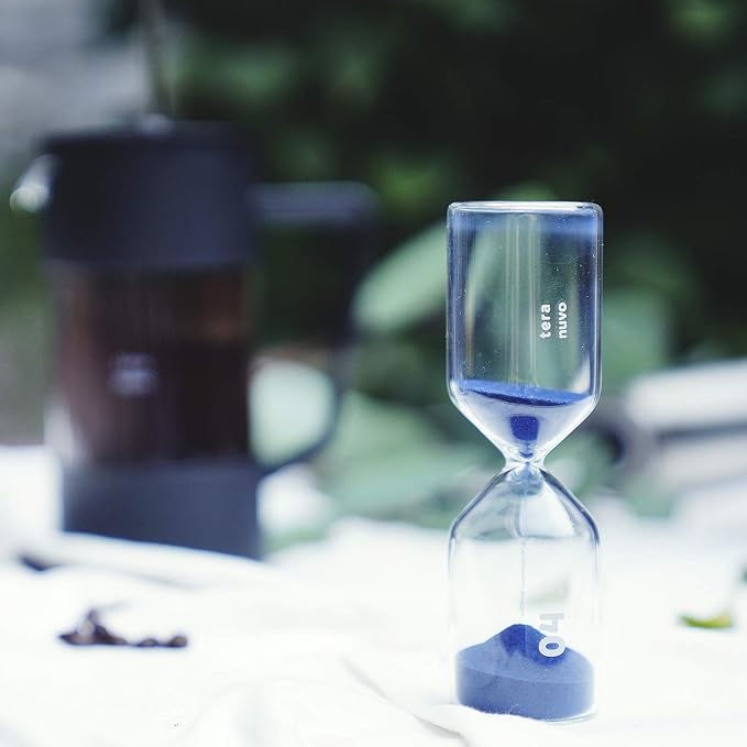 Teranuvo Hourglass - [4 Minutes][Shock Resistance][Perfect Timer for Medium-Dark Coffee]