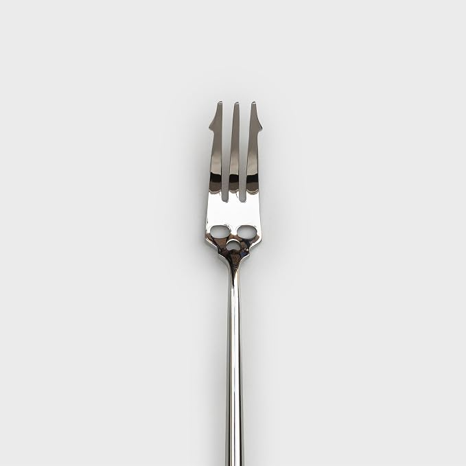 Suck UK Pickle Fork - Goth Decor - Fruit Picker - Gothic Accessories - Skull Head Pickle Grabber - Goth Kitchen Decor - Devil Horn - Pickled Onion Fork - Unique Kitchen Gadgets - Gothic Kitchenware