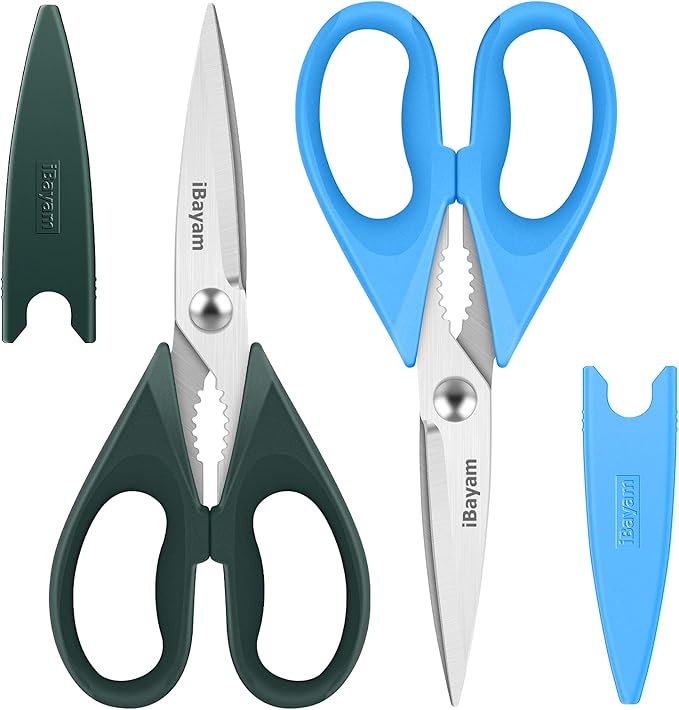 Gifts for Dad from Daughter Son, BEST DAD Tool Shears, Kitchen Scissors All Purpose Heavy Duty Meat Scissors Poultry Shears, Dishwasher Safe Stainless Steel Utility Scissor