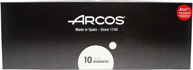 Arcos Fishmonger Knife 11 Inch Nitrum Stainless Steel. Ergonomic Polyoxymethylene POM Handle and 290 Blade.Flexible blade and a smooth edge. Series Universal. Color Black.