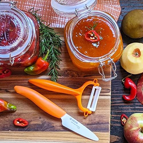 KYOCERA Fruit & Vegetable No-Rust, Ultra-Sharp Ceramic Y-Peeler