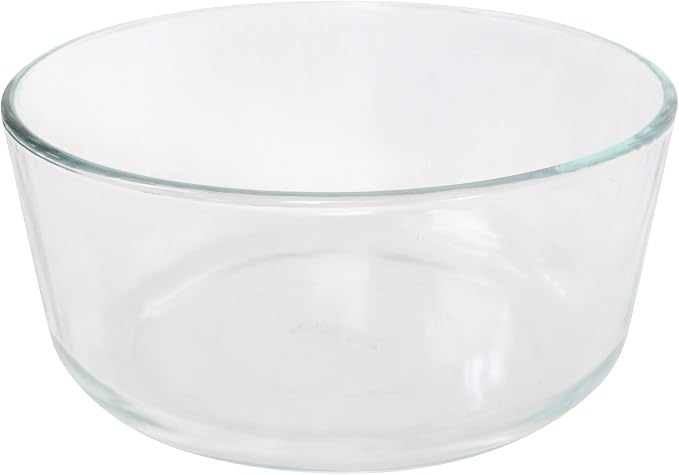 Pyrex 7203 Glass Bowls & 7402-PC Cadet Blue Lids (2-Pack) - Made in USA | BPA-Free Plastic | Top-Rack Dishwasher Safe | Refrigerator & Freezer Safe | Leak-Resistant Design | Resists Stains & Odors