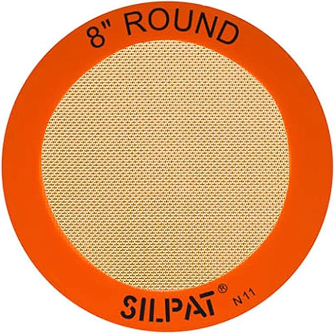 Silpat The Original Round Cake Liner Non-Stick Silicone Baking Mat, 8", AH197-01